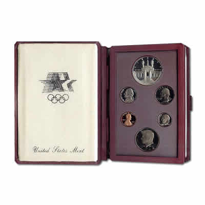 proof 1984 prestige olympic gem mint original commemorative