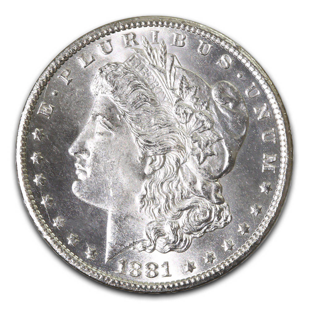 1881-S Morgan Silver Dollar Brilliant Uncirculated BU