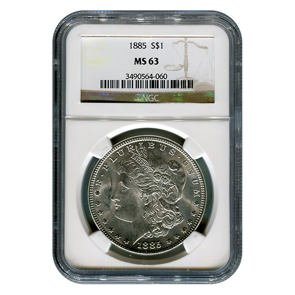 Certified Morgan Silver Dollar 1885 MS63 NGC | Golden Eagle Coins