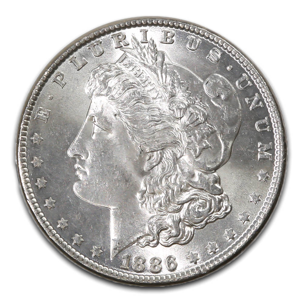 Morgan Silver Dollar Uncirculated 1886 | Golden Eagle Coins
