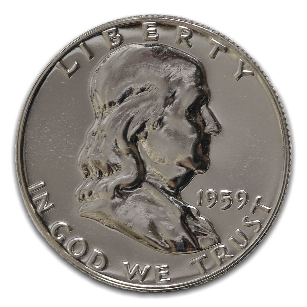 1957 Franklin Half Dollar 90% Silver BU US Coin