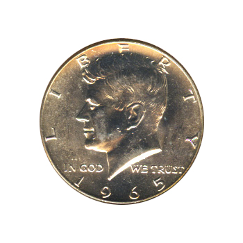 1965 dollar half bu kennedy goldeneaglecoin