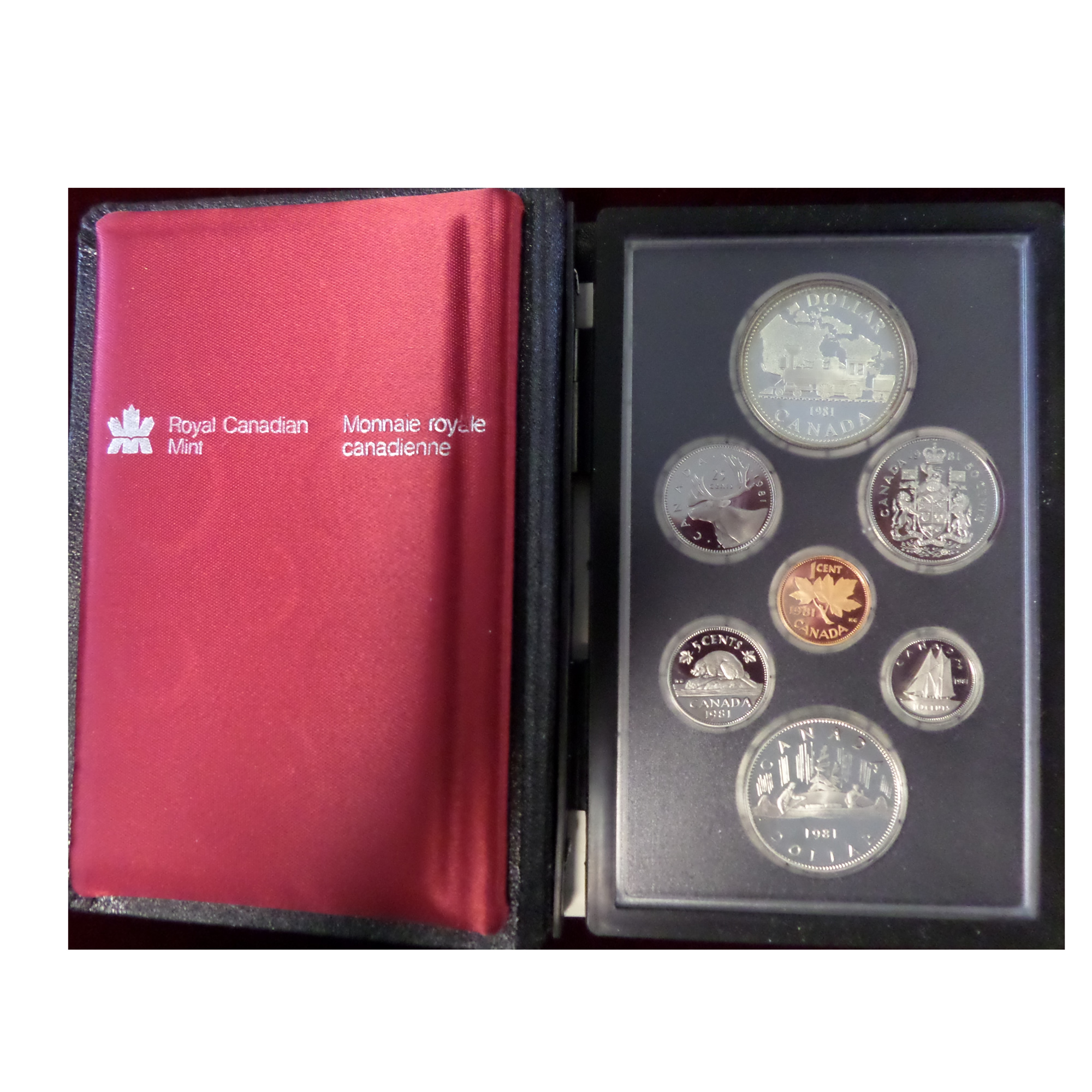 Canada 1981 Proof Set Railroad Golden Eagle Coins