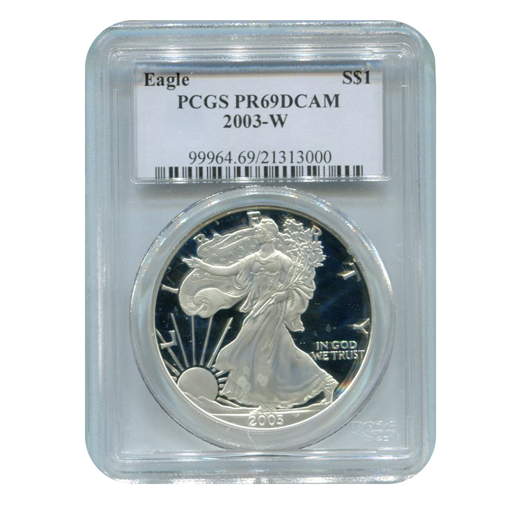 PCGS PR69 DCAM 2003-W American Silver Eagle Proof