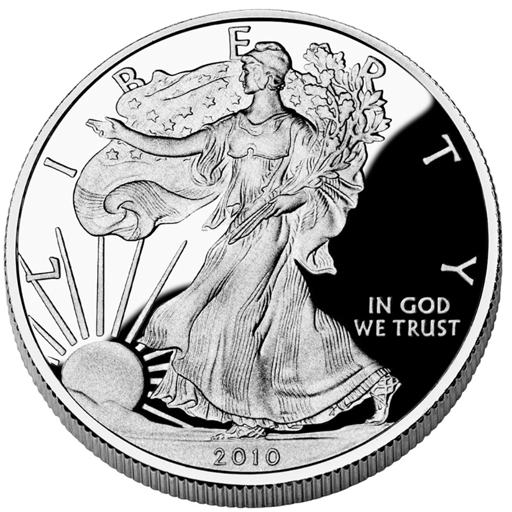 Proof Silver Eagle 2010W Golden Eagle Coins