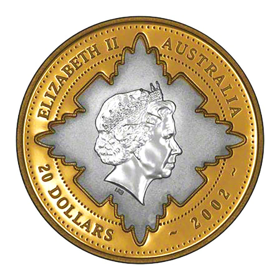 Australia 20 Gold PF 2002 QE II Diamond Jubilee Golden Eagle Coins