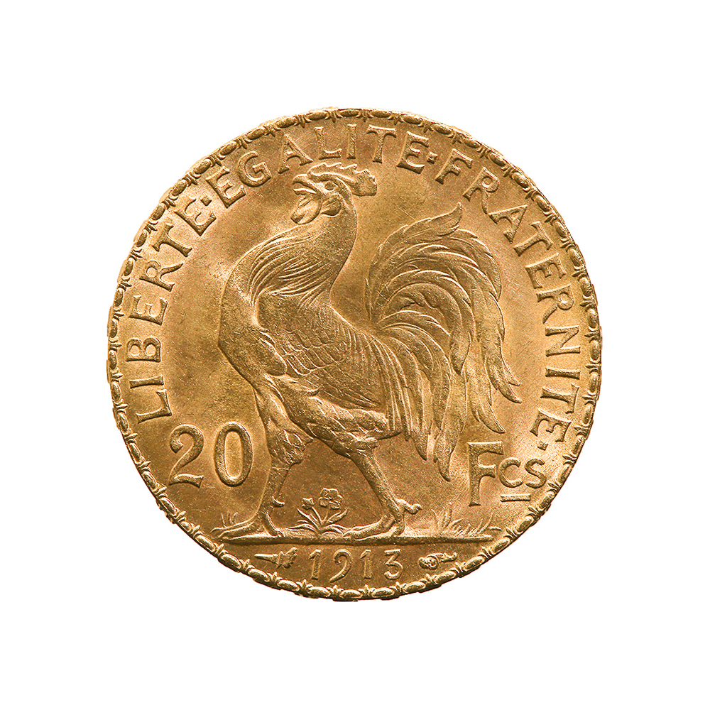 French 20 Franc Rooster Gold Coin 1901-1914 | Golden Eagle Coins