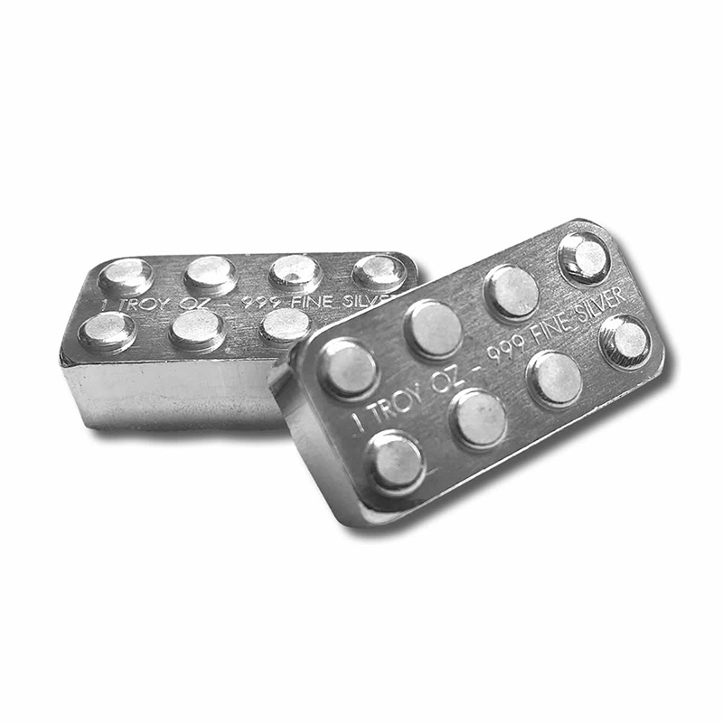 silver building blocks