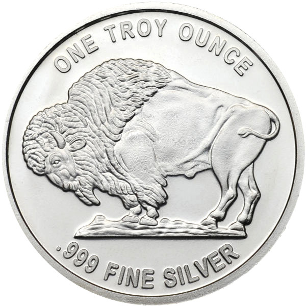 Silver Bullion 1 Oz Buffalo Round 999 Fine Golden Eagle Coins Silver Bullion 1 Oz Buffalo Round 999 Fine Golden Eagle Coins