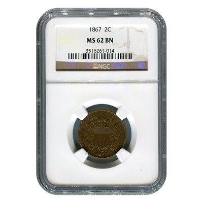 Certified Two Cent Pieces