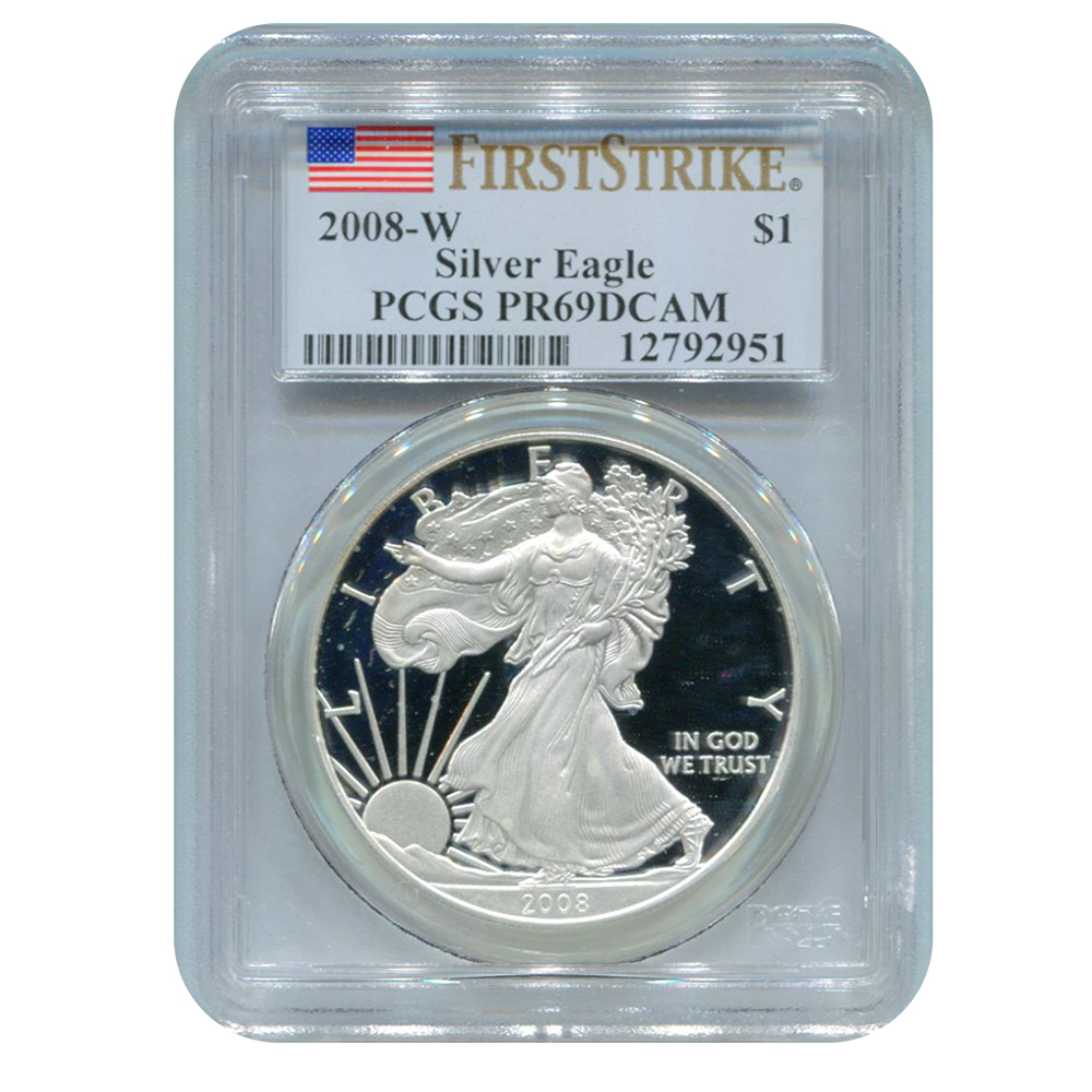PCGS PR69 Proof Silver Eagles