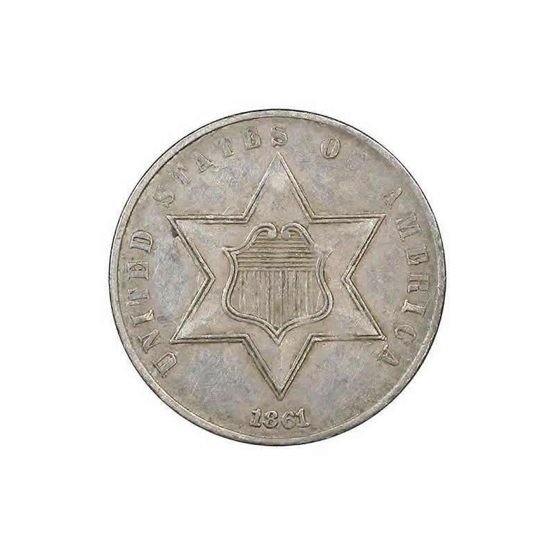 Three Cent Silver Almost Uncirculated Three Cent Silver Almost Uncirculated