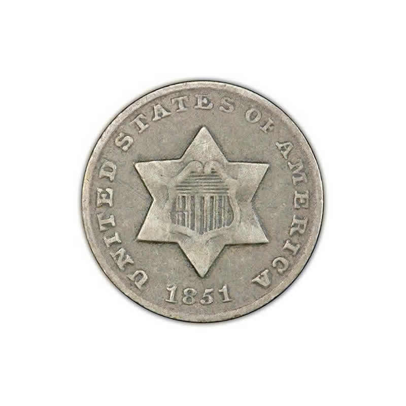 Three Cent Silver Fine Three Cent Silver Fine
