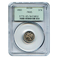 Certified Three Cent Nickels Certified Three Cent Nickels