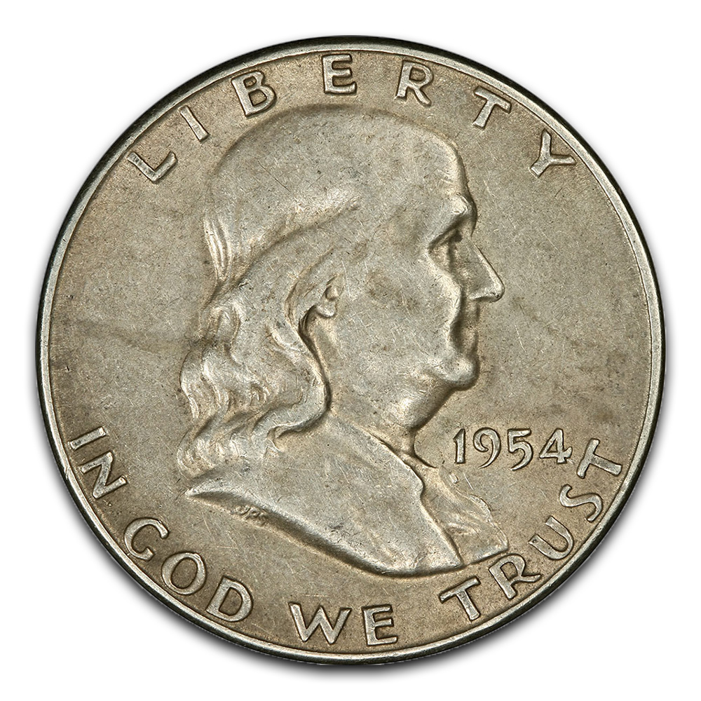Circulated Franklin Half Dollars