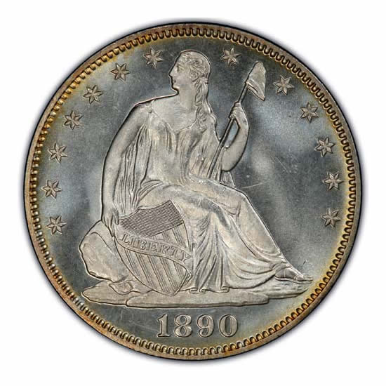 Certified Seated Liberty Half Dollars