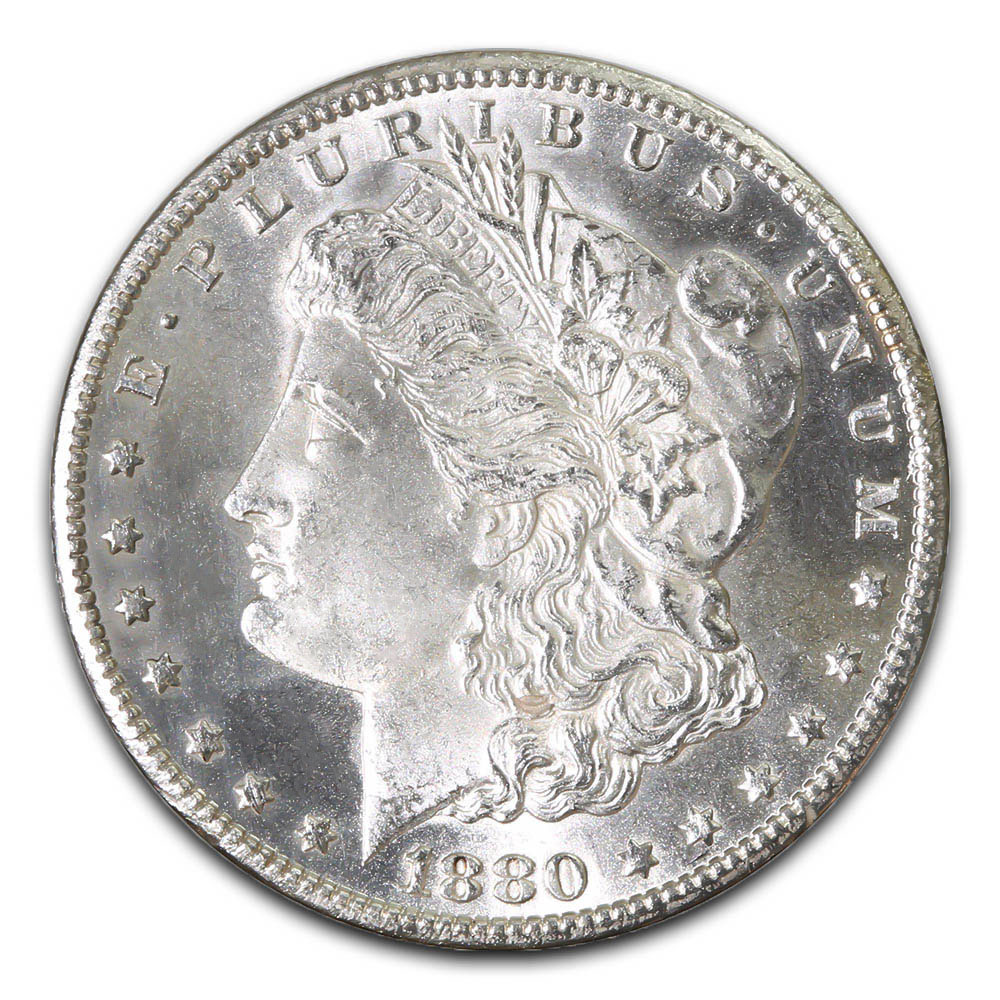 Morgan Silver Dollar Uncirculated 1880 | Golden Eagle Coins