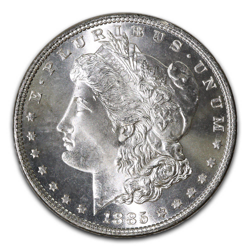 Morgan Silver Dollar Uncirculated 1885 Golden Eagle Coins
