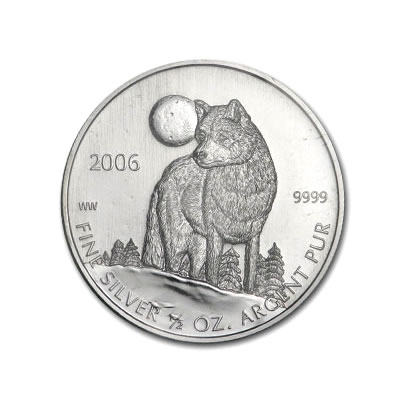 Canadian Silver Half Ounce Timber Wolf 2006 (Sealed)