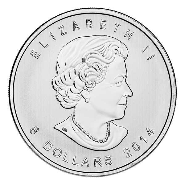 2014 Canadian Silver $8 Arctic Fox 1.5 Ounces