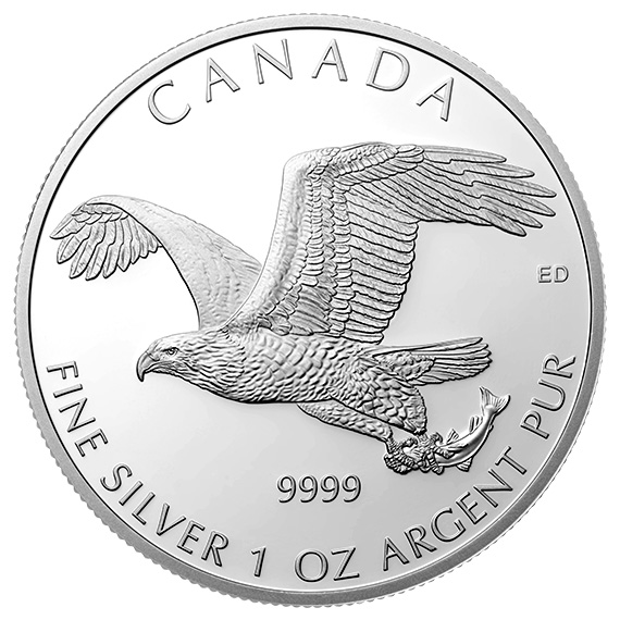 Canadian Silver 1 oz Bald Eagle 2014 (Birds of Prey Series)