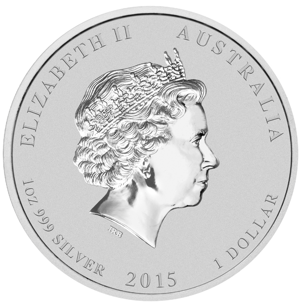 Australian Lunar Silver 1 oz Silver Series II 2015 Goat