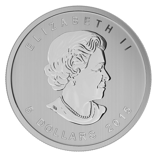 Canadian Birds of Prey Series 1 oz Red-Tailed Hawk 2015