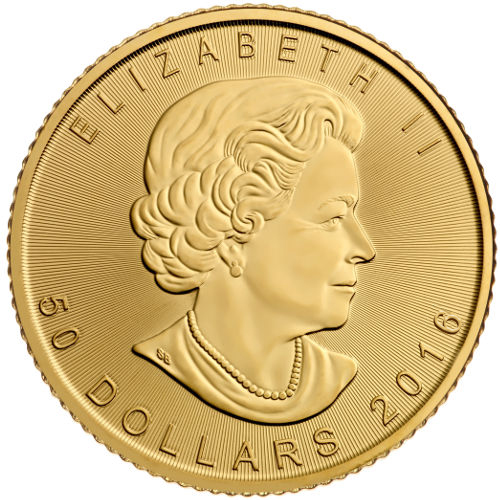REVERSE - 2016 1 oz Canadian Gold Maple Leaf Uncirculated
