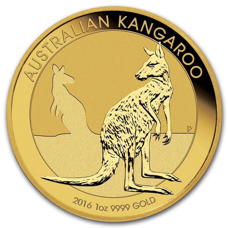 Obverse - 2016 Australia Gold Kangaroo 1 oz