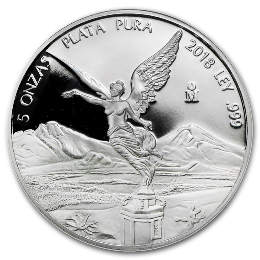 Mexico 5 Ounce Silver Libertad Proof 2018 Golden Eagle Coins Mexico 5 Ounce Silver Libertad Proof 2018