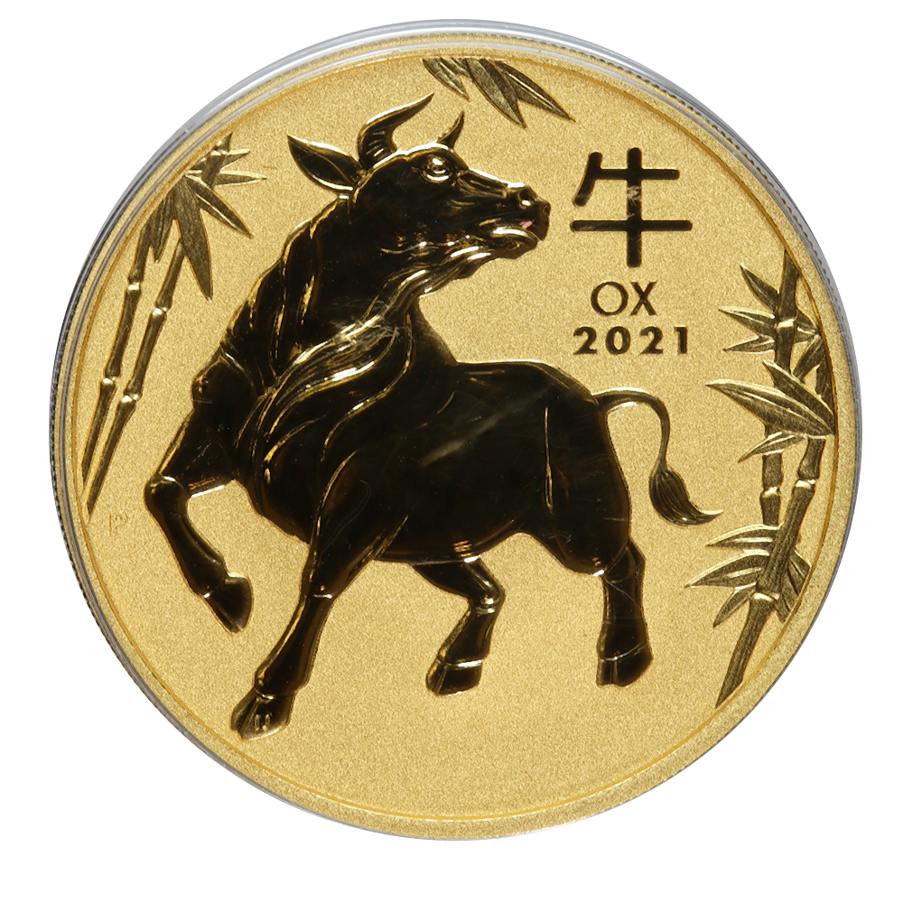 2021 Australia 2 oz Gold Lunar OX BU (Series III) | Golden ...
