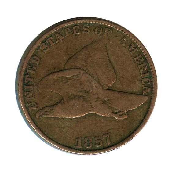 Flying eagle cent 1857 fine golden eagle coins
