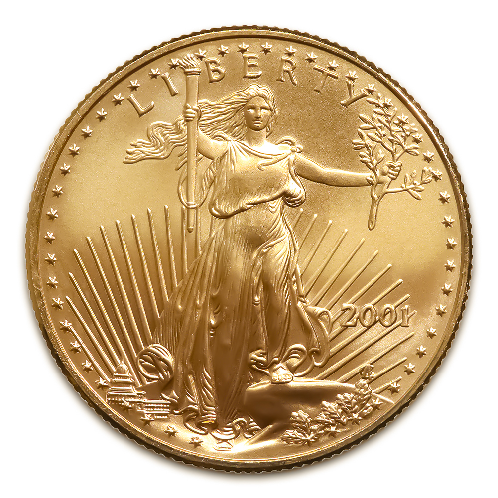 2001 American Gold Eagle 1/2 oz Uncirculated | Golden Eagle Coins