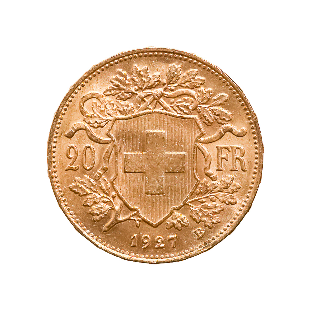 Swiss 20 Franc Gold Coin (Date of our Choice) | Golden Eagle Coins