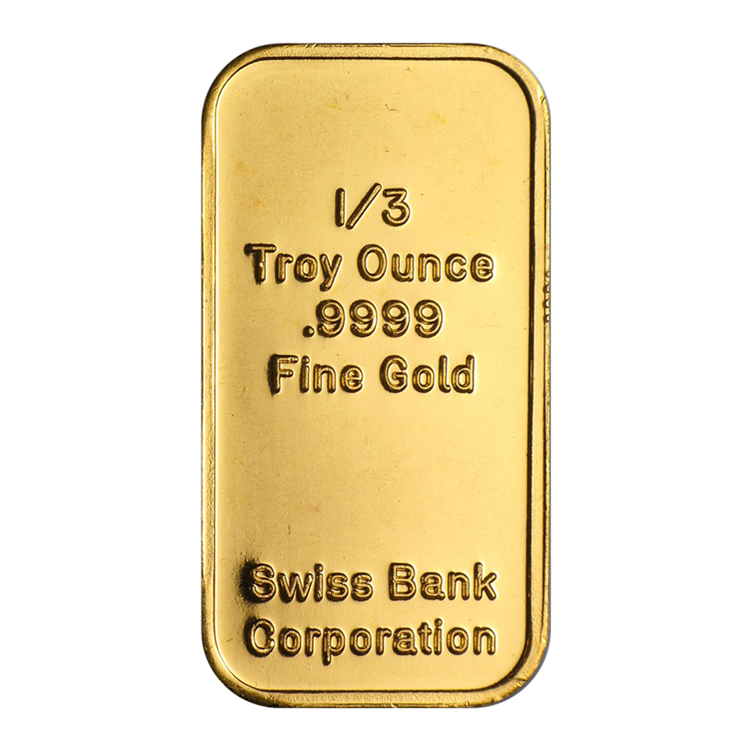 Swiss Bank Corp Third Ounce Gold Bar Golden Eagle Coins Swiss Bank Corp Third Ounce Gold Bar