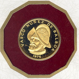 Panama 1975-1977 100 Balboas Gold Proof