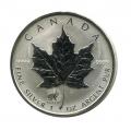 1999 1 Oz silver Maple Leaf Canada  privy Lunar Rabbit Front